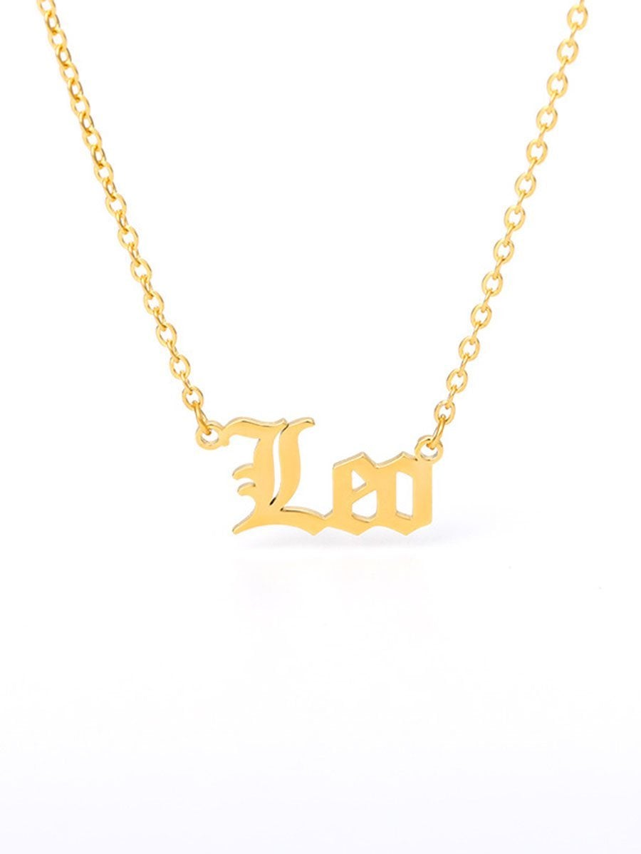 12pcs Constellation Letter Charm Necklace - INS | Online Fashion Free Shipping Clothing, Dresses, Tops, Shoes