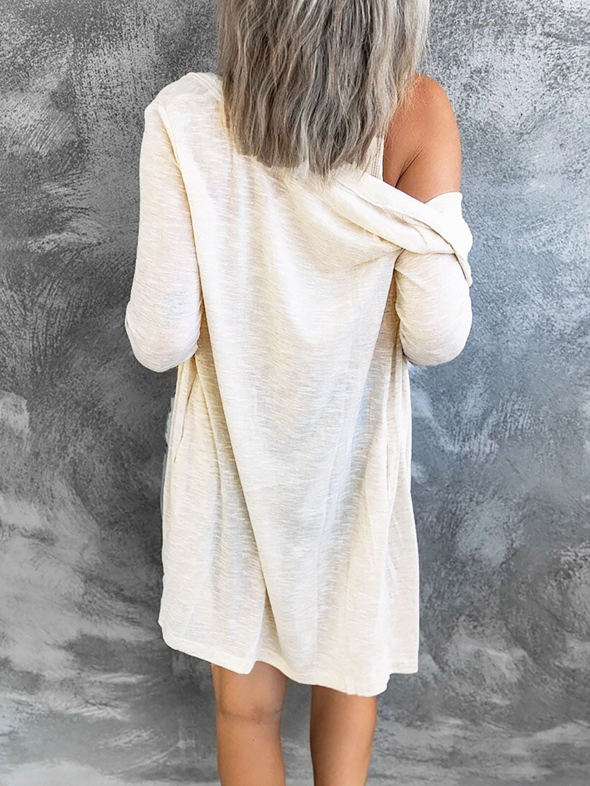 Women's Cardigan Button Solid Long sleeve Cardigan