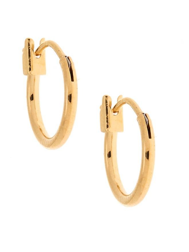 18kt Plated 12MM Hoop Earrings - INS | Online Fashion Free Shipping Clothing, Dresses, Tops, Shoes