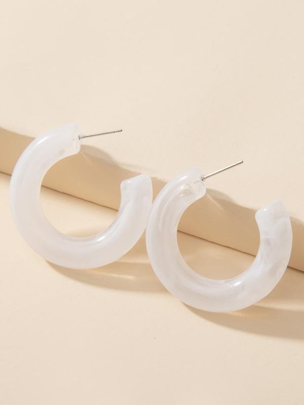 1pair Cuff Hoop Earrings - INS | Online Fashion Free Shipping Clothing, Dresses, Tops, Shoes