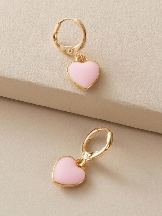 1pair Heart Drop Ear Cuff - INS | Online Fashion Free Shipping Clothing, Dresses, Tops, Shoes