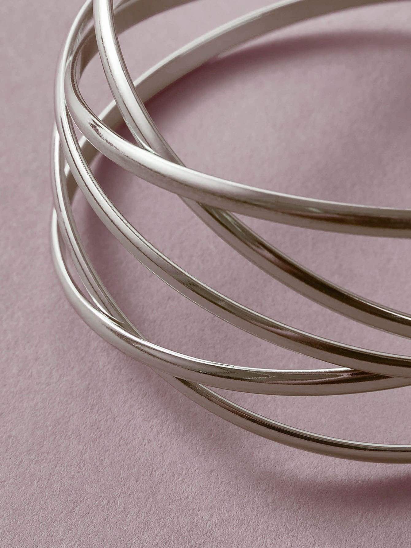 1pc Line Winding Shaped Cuff Bracelet - INS | Online Fashion Free Shipping Clothing, Dresses, Tops, Shoes