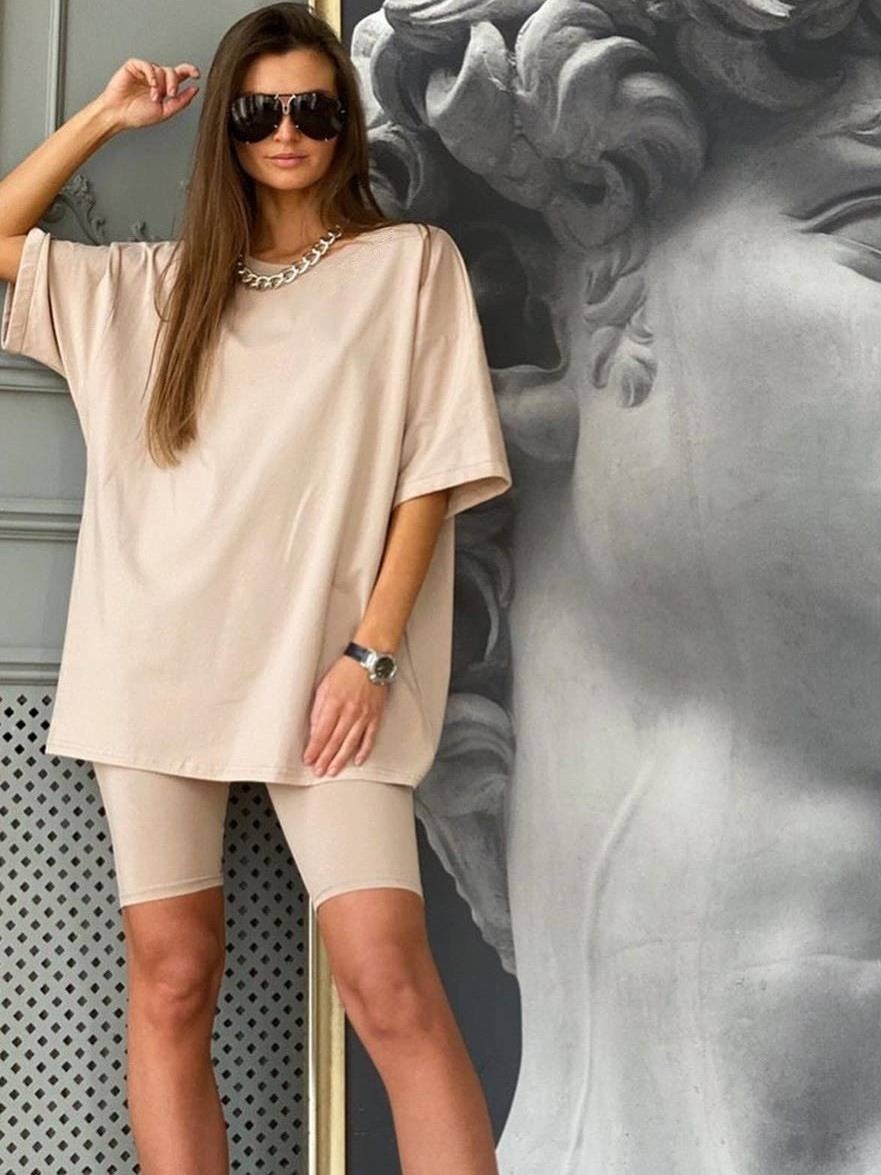 2 Piece Outfits Summer Casual Shorts Set - Two-piece Outfits - INS | Online Fashion Free Shipping Clothing, Dresses, Tops, Shoes - 13/03/2021 - Bean Green - Bean Green Black
