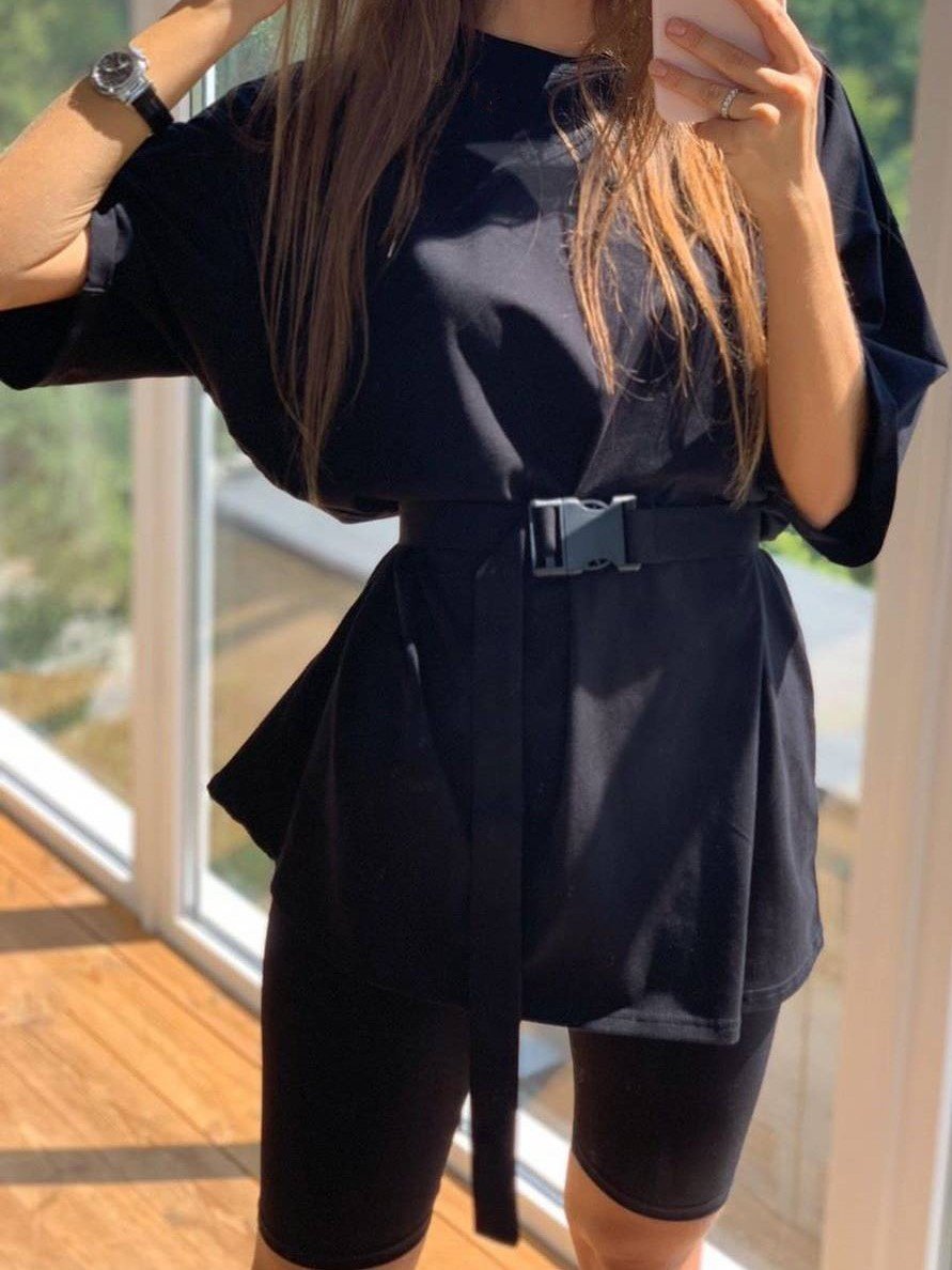 2 Piece Outfits Summer Casual Shorts Set - Two-piece Outfits - INS | Online Fashion Free Shipping Clothing, Dresses, Tops, Shoes - 13/03/2021 - Bean Green - Bean Green Black