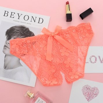 2pack Floral Lace Scallop Trim Panty Set - INS | Online Fashion Free Shipping Clothing, Dresses, Tops, Shoes