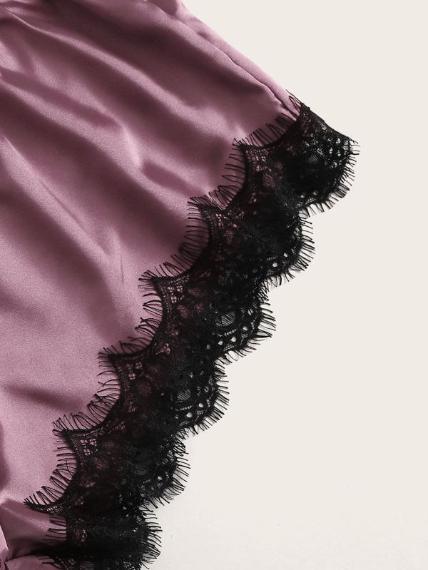 3pack Contrast Lace Satin Lingerie Set - INS | Online Fashion Free Shipping Clothing, Dresses, Tops, Shoes