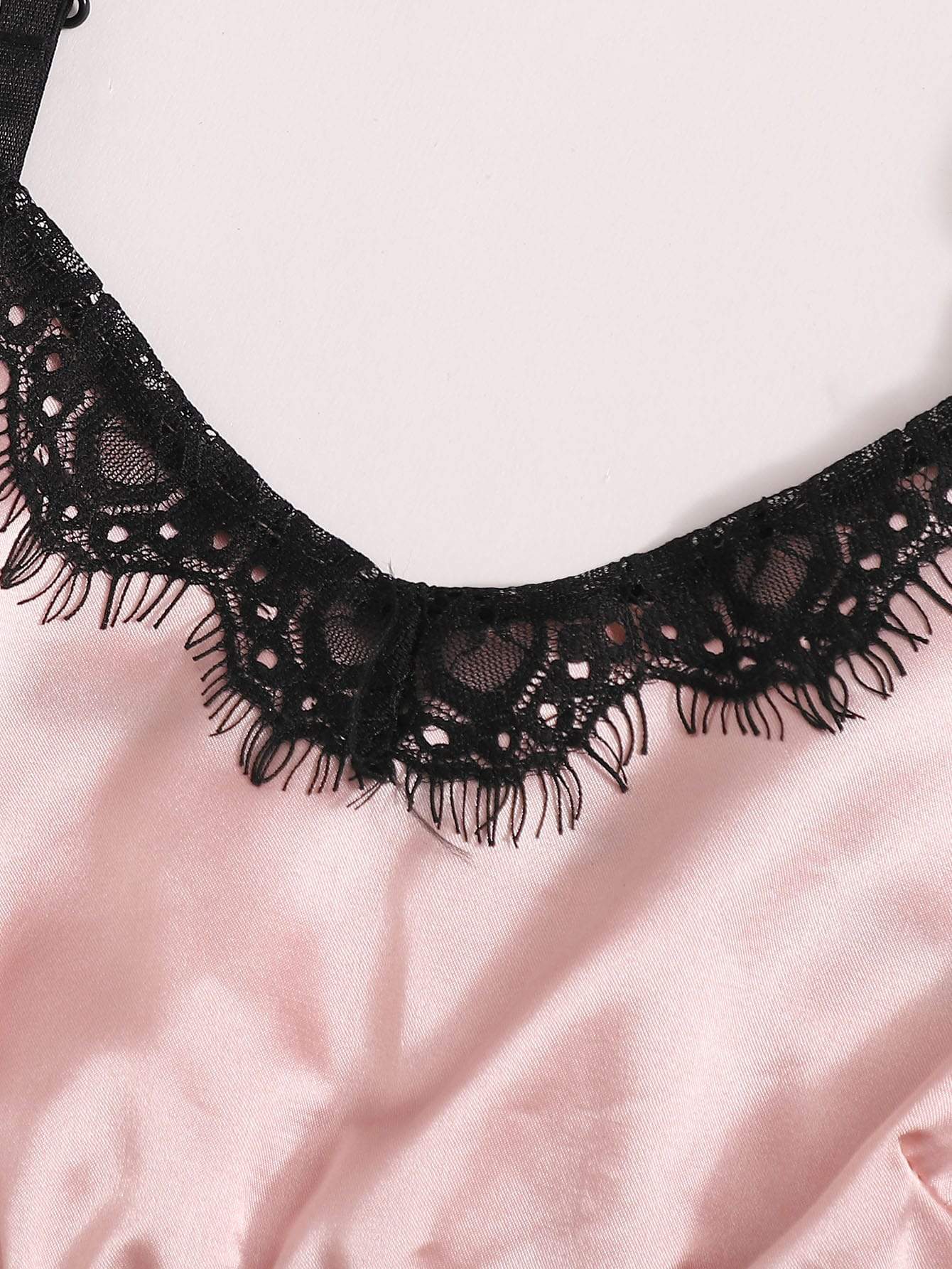 3pack Contrast Lace Satin Lingerie Set - INS | Online Fashion Free Shipping Clothing, Dresses, Tops, Shoes
