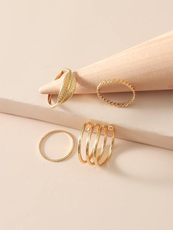 4pcs Minimalist Ring - INS | Online Fashion Free Shipping Clothing, Dresses, Tops, Shoes