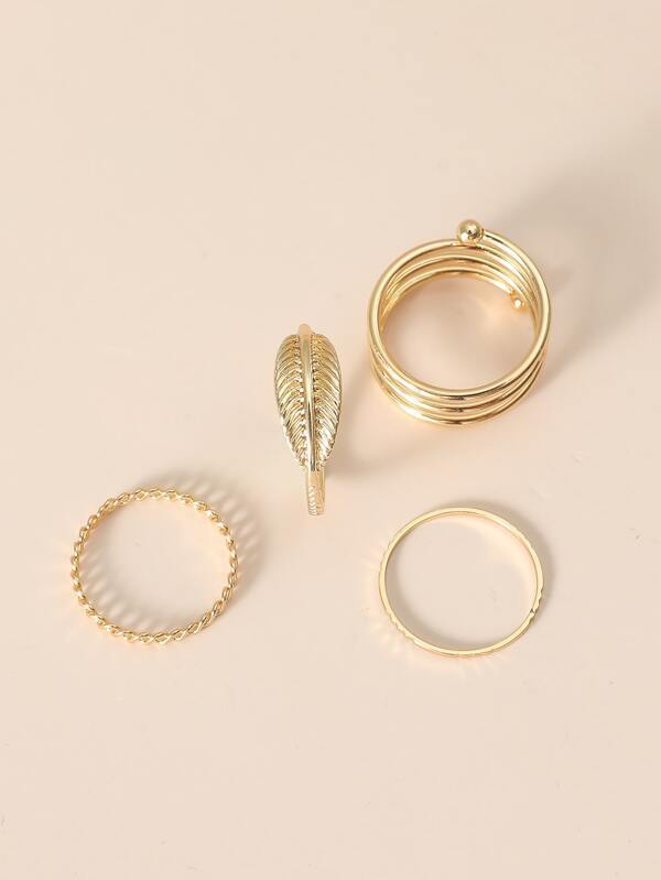 4pcs Minimalist Ring - INS | Online Fashion Free Shipping Clothing, Dresses, Tops, Shoes