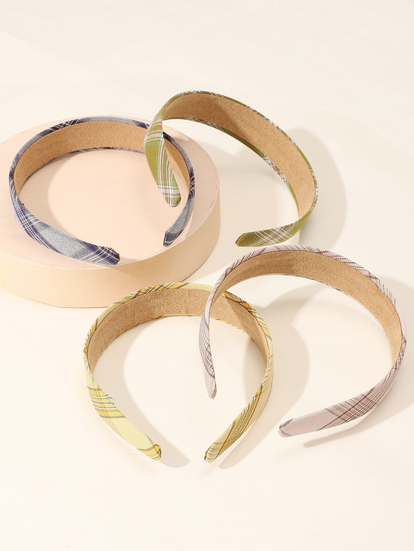 4pcs Plaid Pattern Hair Hoop - INS | Online Fashion Free Shipping Clothing, Dresses, Tops, Shoes