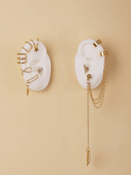 7pcs Star Decor Earrings - INS | Online Fashion Free Shipping Clothing, Dresses, Tops, Shoes