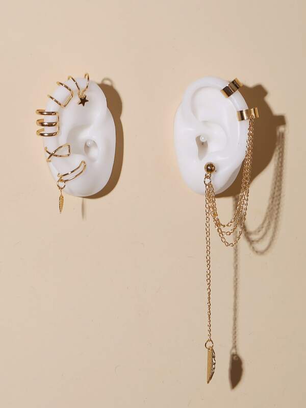 7pcs Star Decor Earrings - INS | Online Fashion Free Shipping Clothing, Dresses, Tops, Shoes