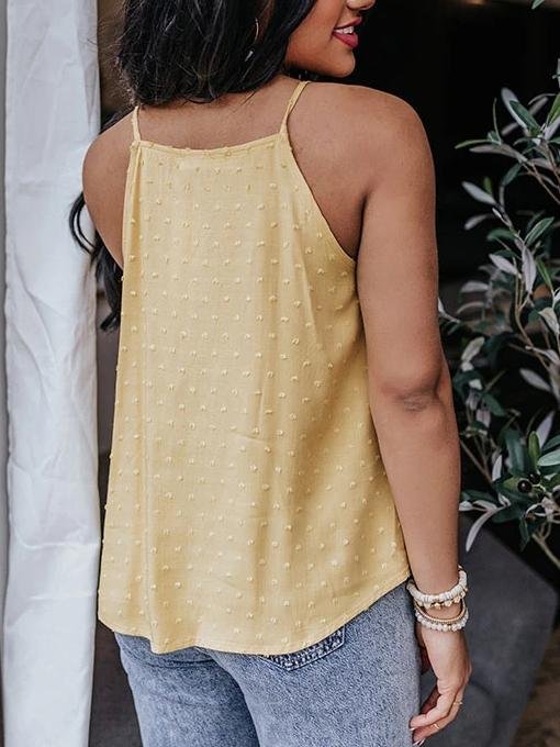 All-match Solid Color Lace Sleeveless Camisole - Tank Tops - INS | Online Fashion Free Shipping Clothing, Dresses, Tops, Shoes - 03/06/2021 - Color_Black - Color_Pink