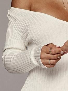 All-matched V-neck Long-sleeved Solid Rompers - Jumpsuits & Rompers - INS | Online Fashion Free Shipping Clothing, Dresses, Tops, Shoes - 06/07/2021 - 10-20 - Bottoms