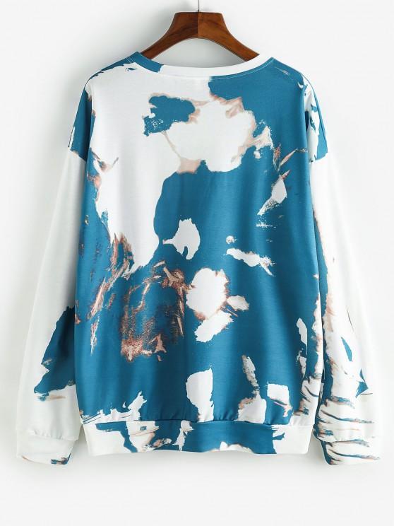 American Flag Tie Dye Boyfriend Sweatshirt - INS | Online Fashion Free Shipping Clothing, Dresses, Tops, Shoes