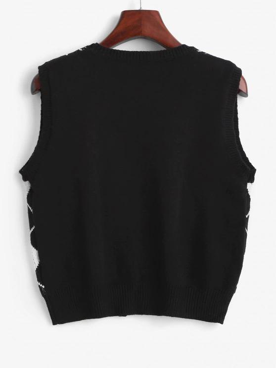 Argyle Button Up Sweater Vest - INS | Online Fashion Free Shipping Clothing, Dresses, Tops, Shoes