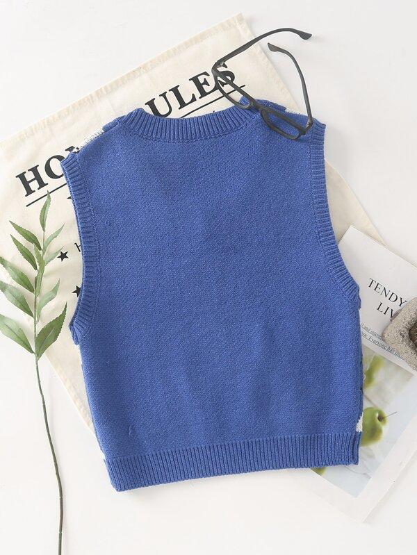 Argyle Pattern Sweater Vest - INS | Online Fashion Free Shipping Clothing, Dresses, Tops, Shoes