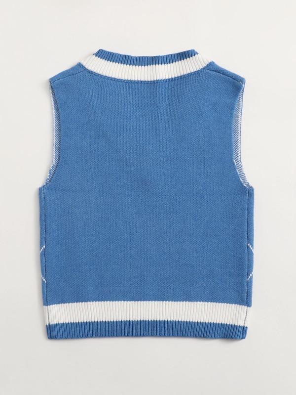 Argyle Pattern Sweater Vest - INS | Online Fashion Free Shipping Clothing, Dresses, Tops, Shoes
