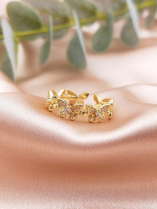 Butterfly Decor Cuff Rings - INS | Online Fashion Free Shipping Clothing, Dresses, Tops, Shoes