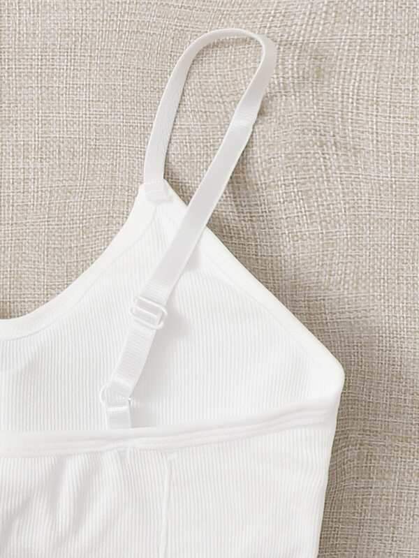 Butterfly Print Ribbed Bralette - INS | Online Fashion Free Shipping Clothing, Dresses, Tops, Shoes