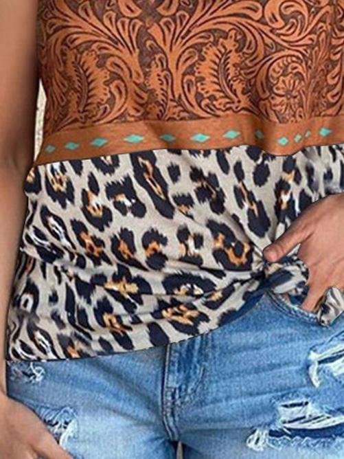 Casual Ethnic-style Color Matching Sleeveless Vest - Tank Tops - INS | Online Fashion Free Shipping Clothing, Dresses, Tops, Shoes - 19/05/2021 - Color_Black - Color_Green