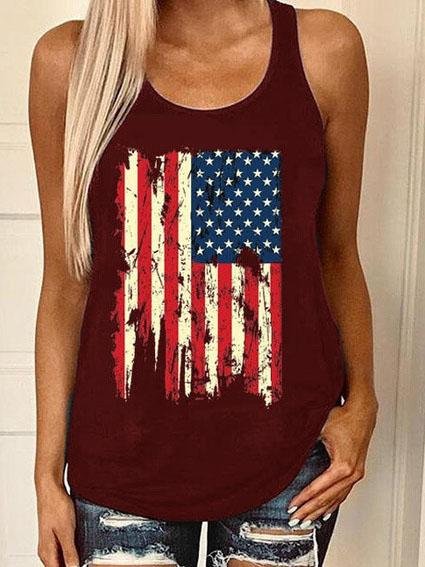 Casual Graphic Print Sleeveless Vest - Tank Tops - INS | Online Fashion Free Shipping Clothing, Dresses, Tops, Shoes - 04/06/2021 - Color_Black - Color_Gray