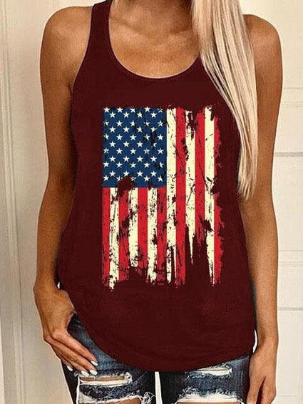 Casual Graphic Print Sleeveless Vest - Tank Tops - INS | Online Fashion Free Shipping Clothing, Dresses, Tops, Shoes - 04/06/2021 - Color_Black - Color_Gray
