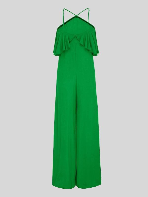 Casual Solid Sleeveless Halter Jumpsuit - Jumpsuits & Rompers - INS | Online Fashion Free Shipping Clothing, Dresses, Tops, Shoes - 20-30 - 23/06/2021 - Bottoms