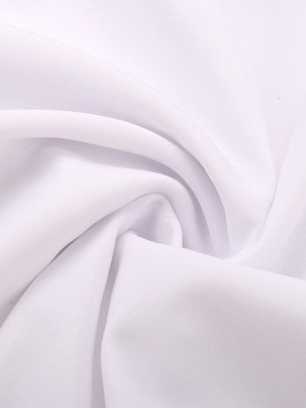 Criss-cross Strappy Padded Plus Size One-Piece Swimsuit - Plus Swimsuits - INS | Online Fashion Free Shipping Clothing, Dresses, Tops, Shoes - 21/04/2021 - Catagory_Plus Swimsuits - Color_White