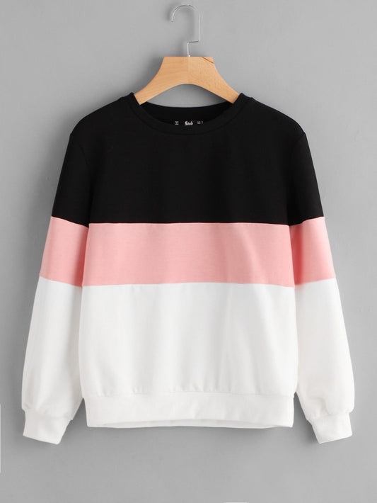 Cut And Sew Pullover - INS | Online Fashion Free Shipping Clothing, Dresses, Tops, Shoes