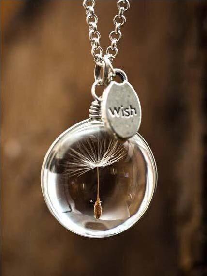 Dandelion Time Gem Crystal Necklace - INS | Online Fashion Free Shipping Clothing, Dresses, Tops, Shoes