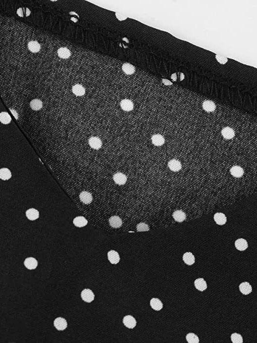 Deep V-Neck Sleeveless Print Mini Dress - Mini Dresses - INS | Online Fashion Free Shipping Clothing, Dresses, Tops, Shoes - 15/07/2021 - 20-30 - Category_Mini Dresses