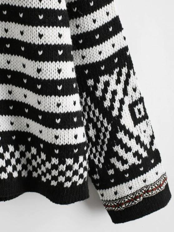 Ethnic Graphic Thick Cardigan - INS | Online Fashion Free Shipping Clothing, Dresses, Tops, Shoes