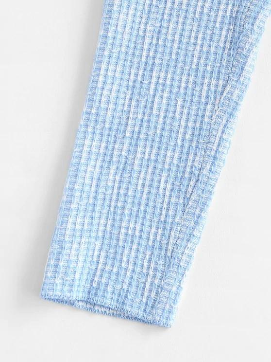 Faux Pearl Button Slim Textured Cardigan - INS | Online Fashion Free Shipping Clothing, Dresses, Tops, Shoes