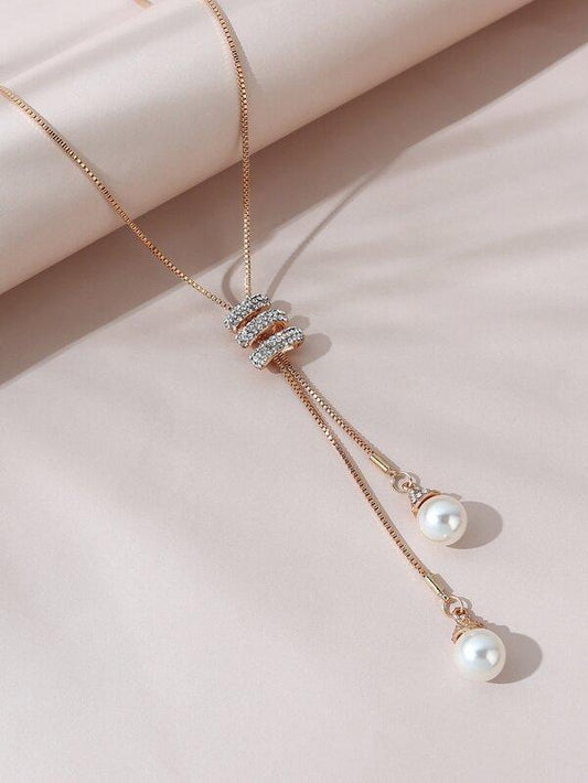 Faux Pearl Pendant Necklace - INS | Online Fashion Free Shipping Clothing, Dresses, Tops, Shoes