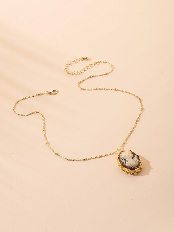 Figure Charm Necklace - INS | Online Fashion Free Shipping Clothing, Dresses, Tops, Shoes