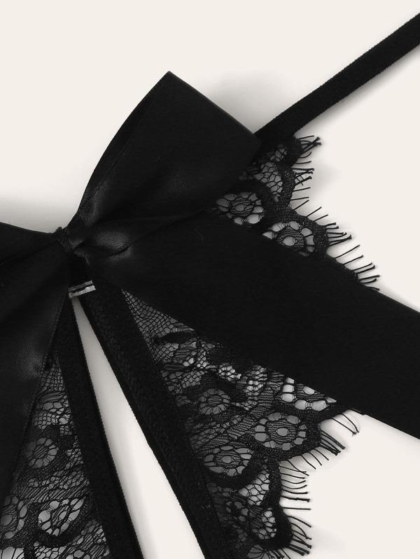 Floral Lace Lingerie Set With Choker - INS | Online Fashion Free Shipping Clothing, Dresses, Tops, Shoes