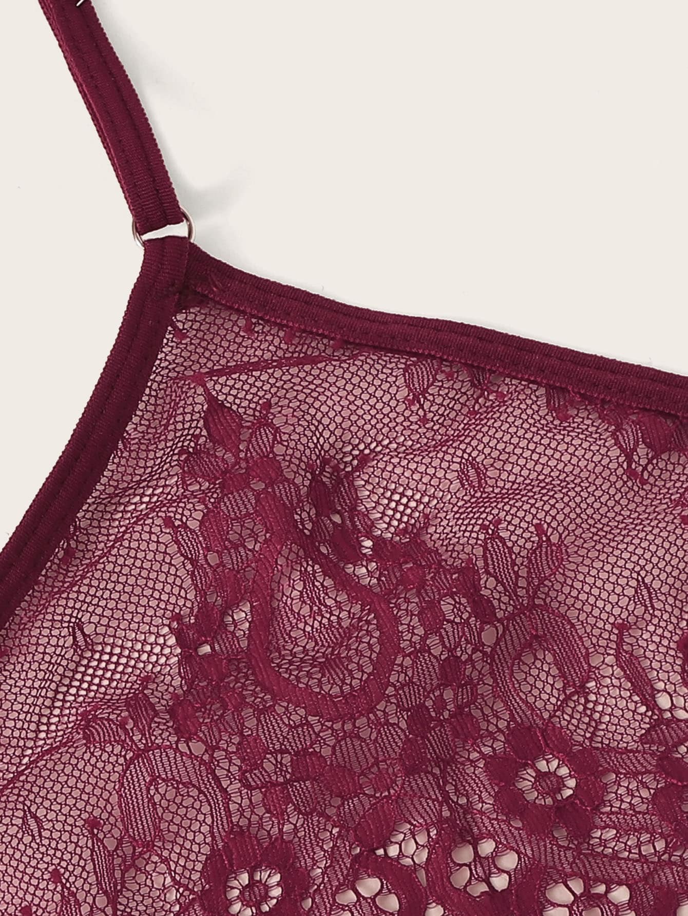 Floral Lace Lingerie Set With Choker - INS | Online Fashion Free Shipping Clothing, Dresses, Tops, Shoes