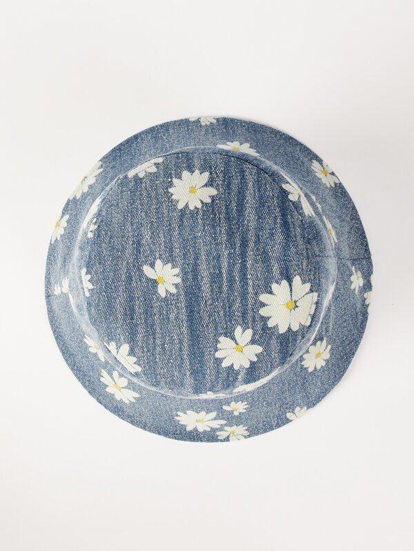 Flower Pattern Bucket Hat - INS | Online Fashion Free Shipping Clothing, Dresses, Tops, Shoes