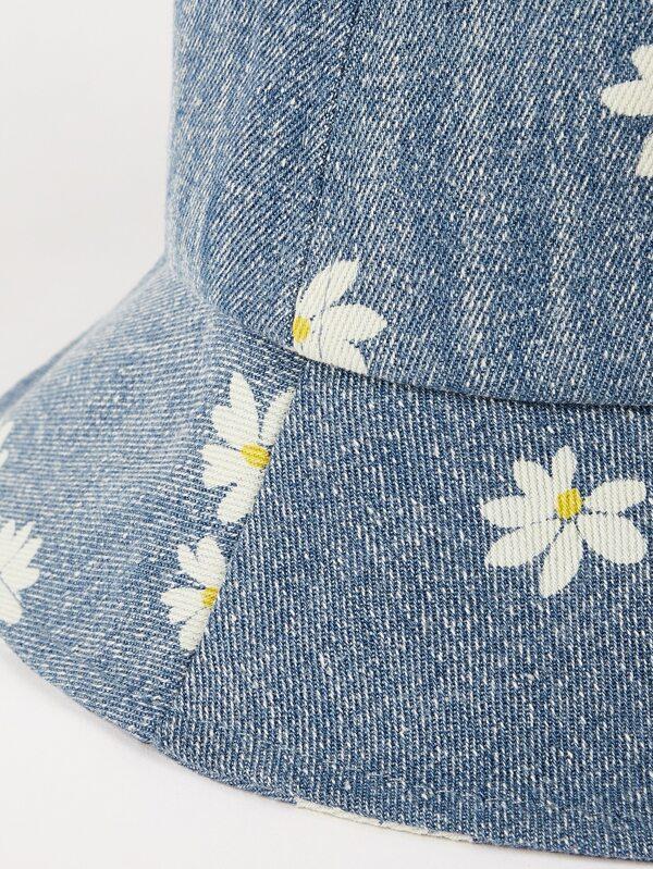 Flower Pattern Bucket Hat - INS | Online Fashion Free Shipping Clothing, Dresses, Tops, Shoes