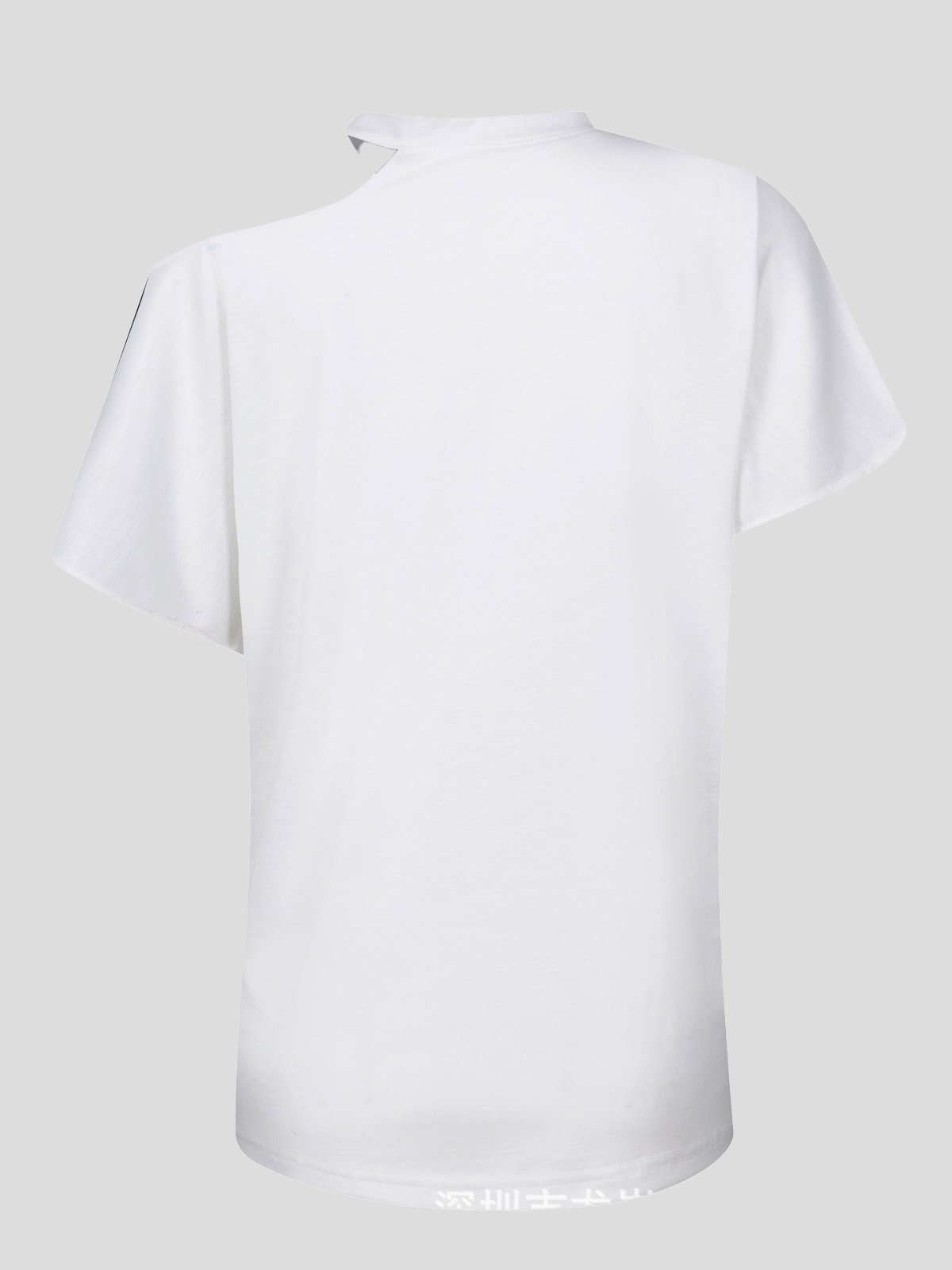 Flower Print Off-shoulder Halterneck T-shirt - T-shirts - INS | Online Fashion Free Shipping Clothing, Dresses, Tops, Shoes - 07/07/2021 - 20-30 - color-yellow