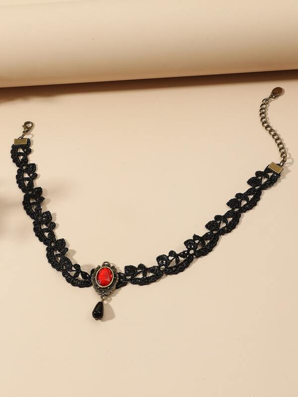 Gemstone Decor Choker - INS | Online Fashion Free Shipping Clothing, Dresses, Tops, Shoes