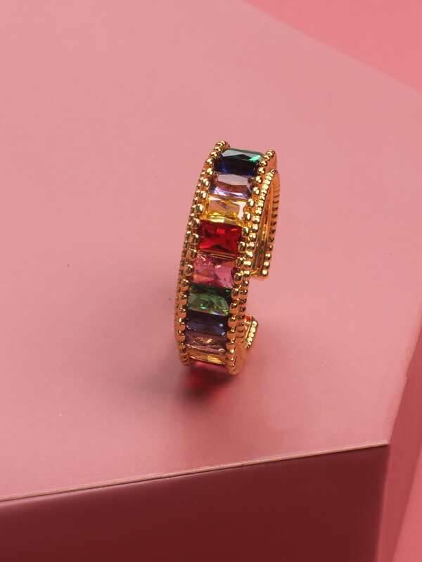 Gemstone Decor Cuff Ring - INS | Online Fashion Free Shipping Clothing, Dresses, Tops, Shoes