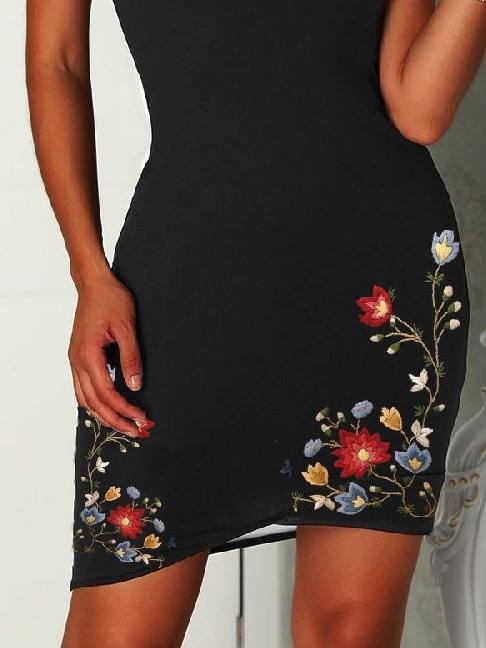Halter Sleeveless Print Tight Dress - Mini Dresses - INS | Online Fashion Free Shipping Clothing, Dresses, Tops, Shoes - 19/06/2021 - 20-30 - Category_Mini Dresses