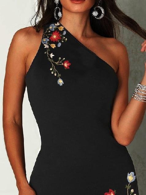 Halter Sleeveless Print Tight Dress - Mini Dresses - INS | Online Fashion Free Shipping Clothing, Dresses, Tops, Shoes - 19/06/2021 - 20-30 - Category_Mini Dresses