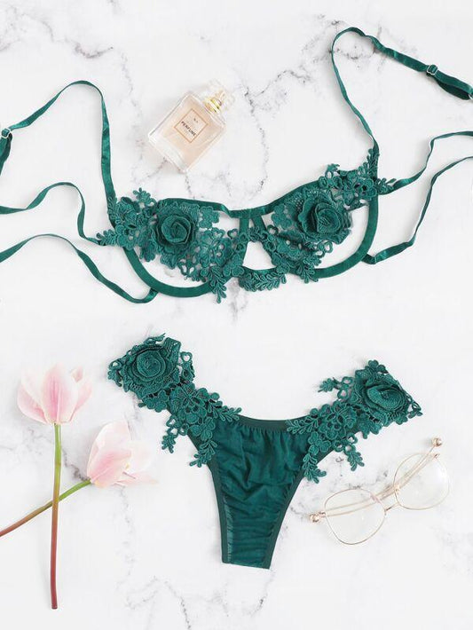 Harness Appliques Lingerie Set - INS | Online Fashion Free Shipping Clothing, Dresses, Tops, Shoes