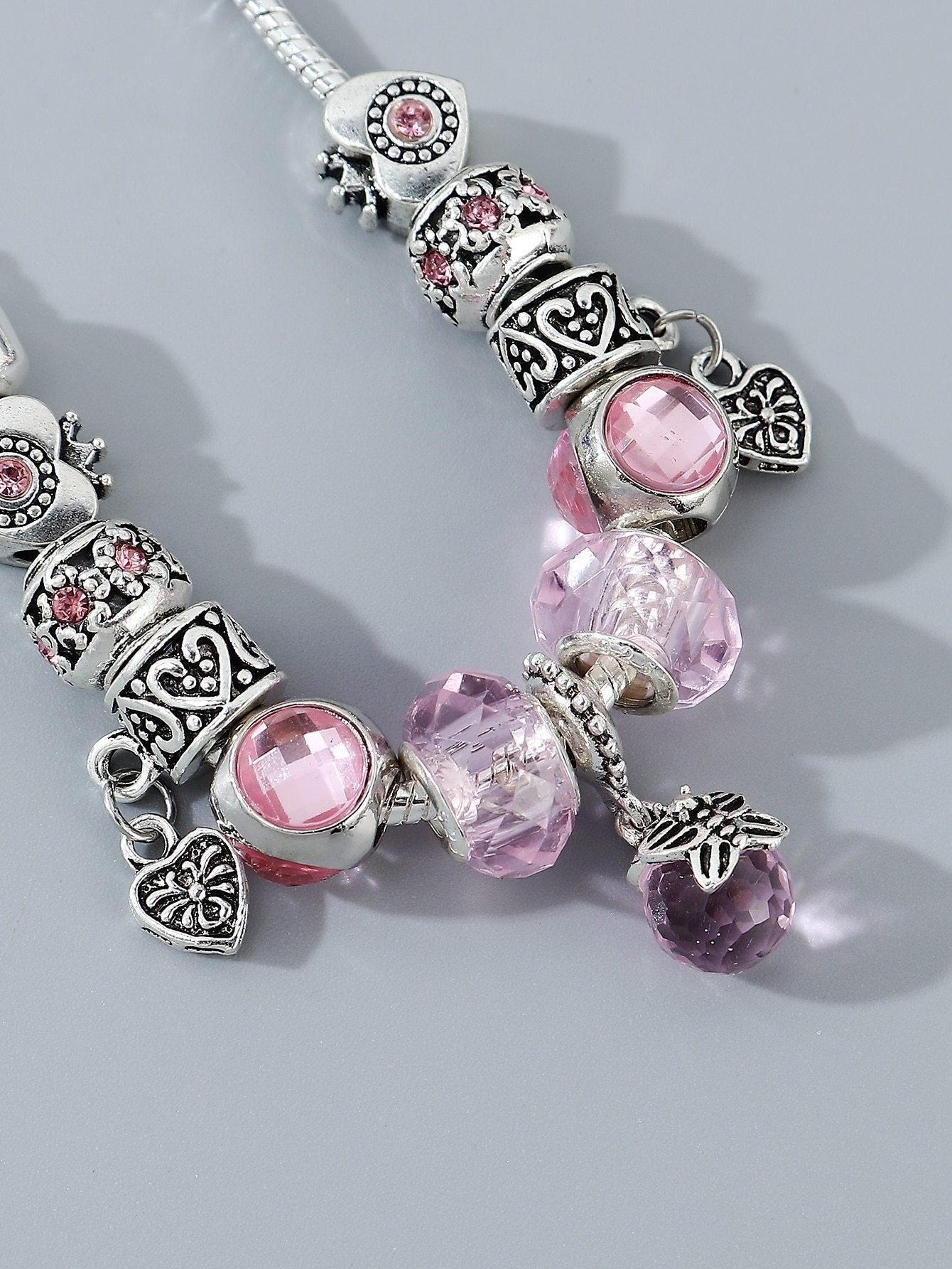 Heart Bead Decor Bracelet - INS | Online Fashion Free Shipping Clothing, Dresses, Tops, Shoes