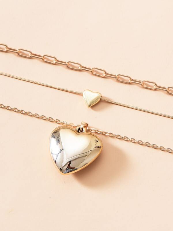 Heart Charm Layered Necklace - INS | Online Fashion Free Shipping Clothing, Dresses, Tops, Shoes