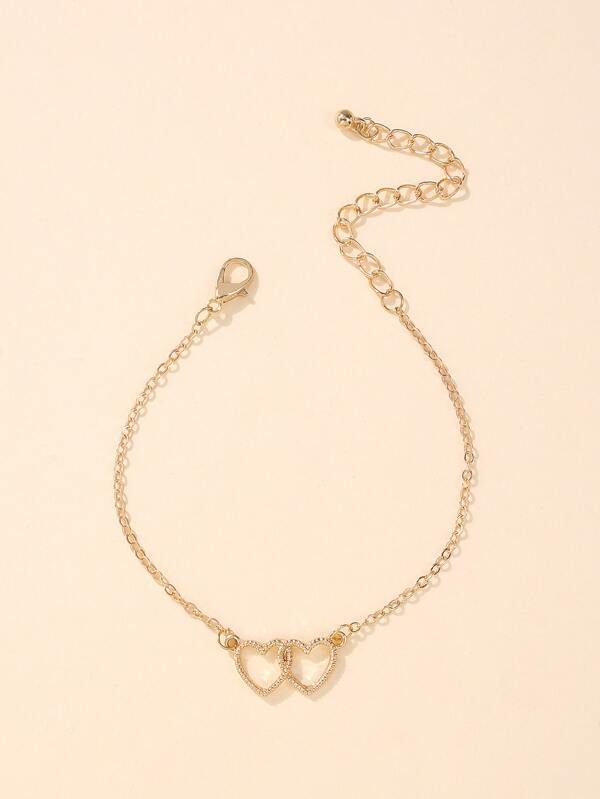 Heart Decor Chain Bracelet - INS | Online Fashion Free Shipping Clothing, Dresses, Tops, Shoes