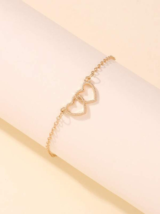 Heart Decor Chain Bracelet - INS | Online Fashion Free Shipping Clothing, Dresses, Tops, Shoes
